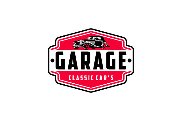 Download Garage Classic Car's Vintage Logo Design - Vintage Collection