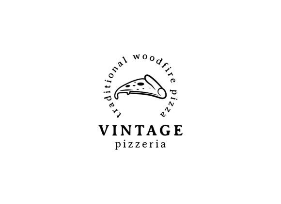 Download Slice Pizza Vintage Logo Design - Vintage Collection