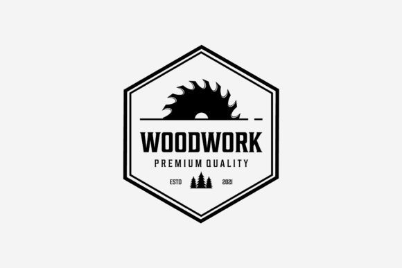 Download Badge Carpenter Wood Work Vintage Logo - Vintage Collection