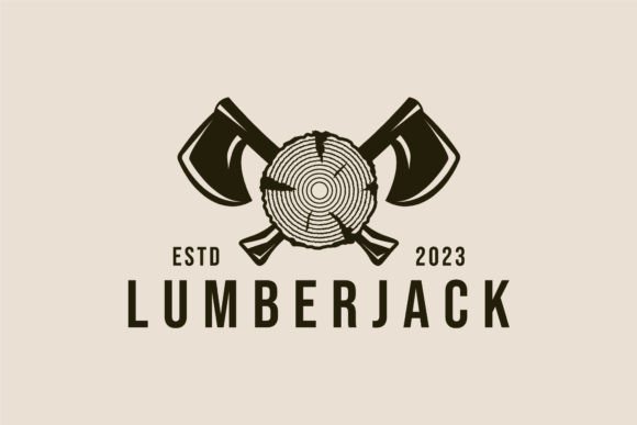 Download Hand Ax Lumberjack Vintage Logo, Icon - Vintage Collection