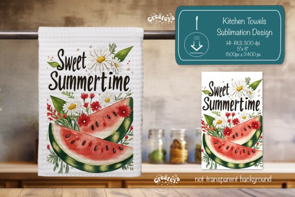 Download Summer Kitchen Dish Towel Sublimation - Towel Collection