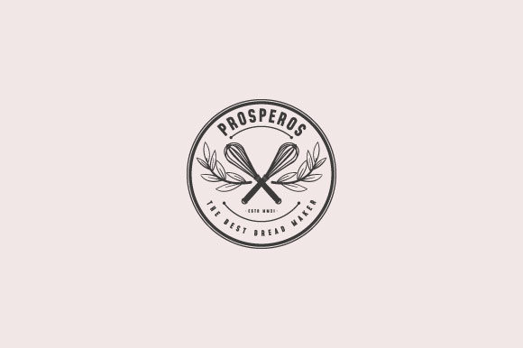 Download Balloon Whisk Vintage Logo for Bakery - Vintage Collection